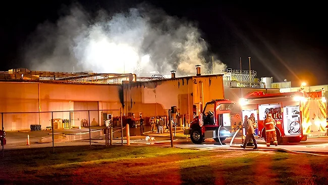 Fire at Tyson Foods Plant in Georgia